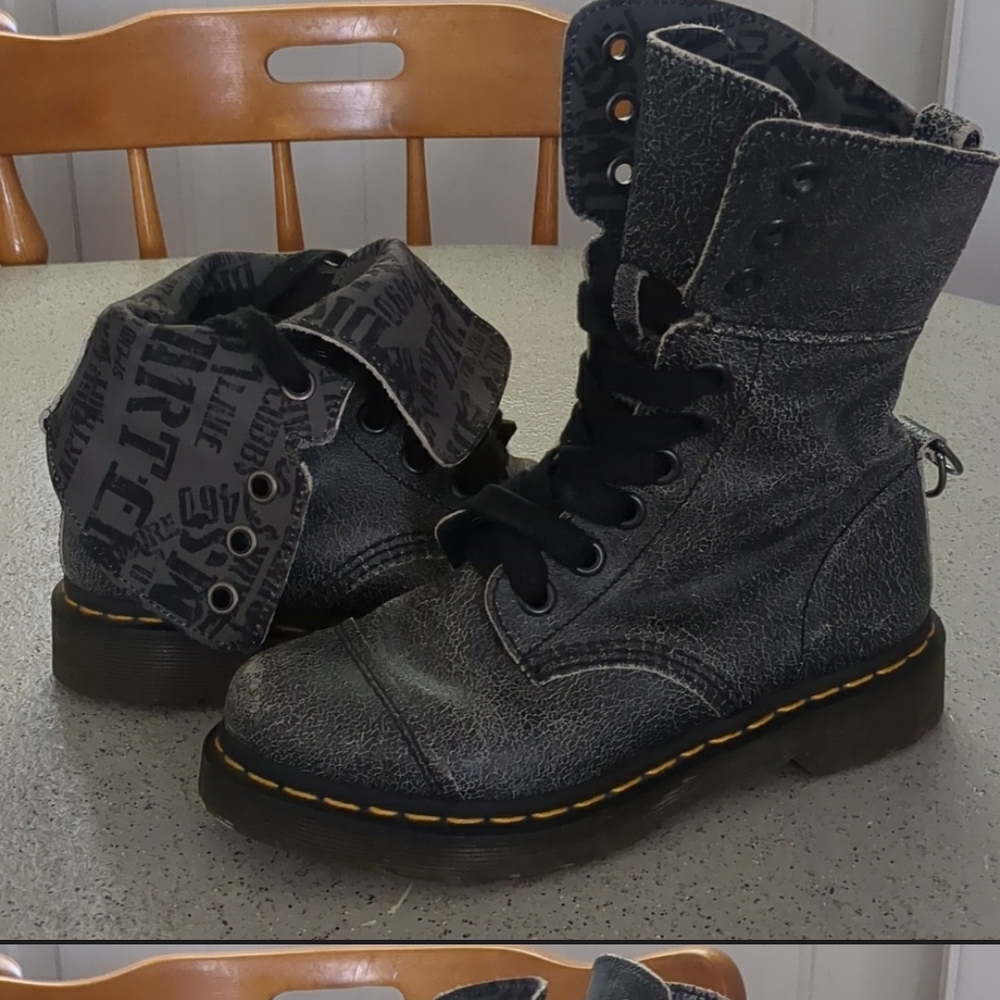 COPY - Dr. Martens Gray Combat Boots